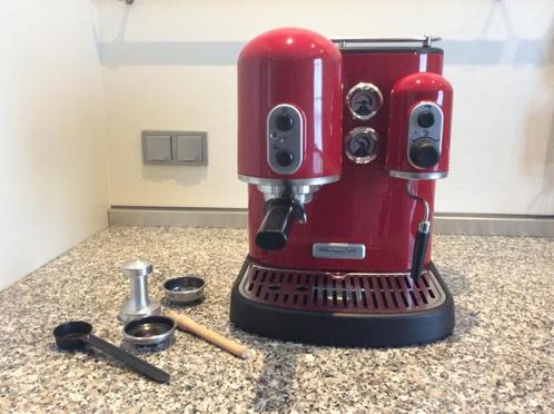 Kitchenaid artisan espressomachine, Witgoed en Apparatuur, Koffiezetapparaten, Gebruikt, Gemalen koffie, Espresso apparaat, 2 tot 4 kopjes