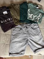 5 delen* korte jeans + 4 shirts mt S, Kleding | Heren, Ophalen of Verzenden, Zo goed als nieuw, Maat 46 (S) of kleiner