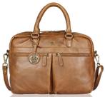 Bellicci Chiara rundleder business bag14 inch cognac(nieuw), Ophalen of Verzenden, Nieuw, Bruin, Handtas