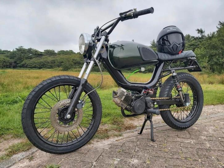 Tomos Caferacer - Uniek Project!, Fietsen en Brommers, Brommers | Overige merken, Gebruikt, Maximaal 45 km/u, Ophalen