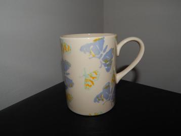 Emma Bridgewater rechte hoge mug Butterflies 2000 beschikbaar voor biedingen