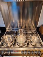 4 delige pannenset herman den blijker, Ophalen of Verzenden, Gebruikt, Rvs, Pannenset