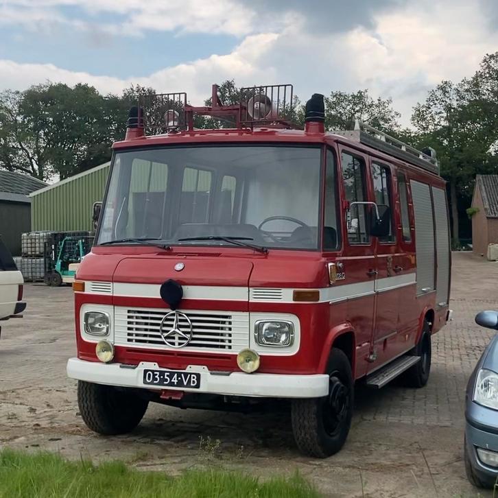 Brandweer Camper 608D, Caravans en Kamperen, Campers, Particulier, tot en met 6, Buscamper of Camperbus, Mercedes-Benz, Mercedes
