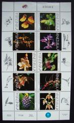 - 549 - 1 Groot blok met 10 zegels, met Orchideeën., Verzenden, Postfris, Dier of Natuur