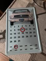 Metalen bord/ kalender Ford Mustang 20x30, Ophalen of Verzenden, Gebruikt