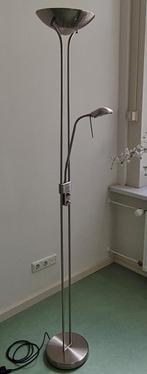 Staande lamp met leeslamp, Huis en Inrichting, Lampen | Vloerlampen, Ophalen, Metaal, 150 tot 200 cm