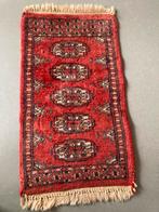 Antiek Perzisch kleedje / tapijt 70 x 36 cm wijnrood, Ophalen of Verzenden