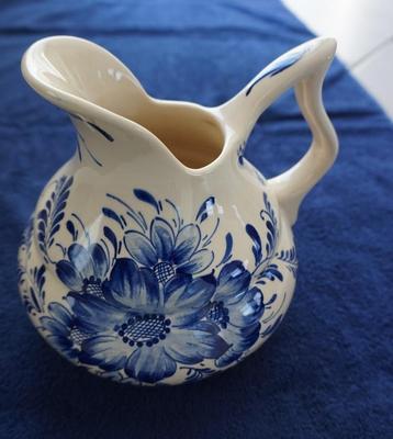 Antieke lampetkan Delft 409 Prachtig gedecoreerd met bloemen beschikbaar voor biedingen