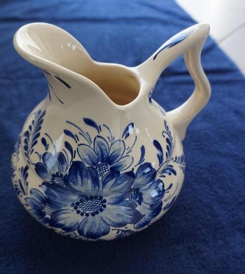 Antieke lampetkan Delft 409 Prachtig gedecoreerd met bloemen, Antiek en Kunst, Antiek | Keramiek en Aardewerk, Ophalen of Verzenden