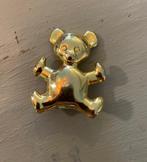 Vintage vergulde broche beertje speld costume Jewelry boho, Overige materialen, Minder dan 4 cm, Ophalen of Verzenden, Zo goed als nieuw