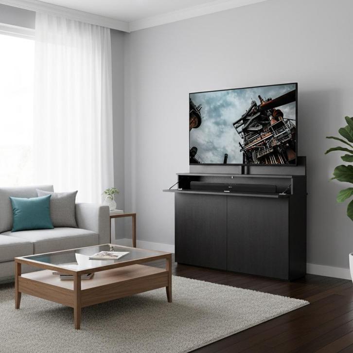 TV Lift Meubel Oss - 32 t/m 75 inch tv - v.a. € 2500,-, Huis en Inrichting, Kasten | Televisiemeubels, Nieuw, Ophalen of Verzenden