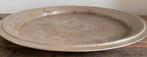 Groot metalen dienblad ø56 cm - mooi verweerd, Huis en Inrichting, Ophalen, Zo goed als nieuw, Rond, Metaal