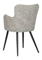 Wing Chair Coco – Luxe Eetkamerstoelen in Warme Tint, Overige kleuren, Japandi, Hotel Chique, Modern, Ophalen of Verzenden, Metaal