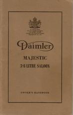 Daimler Majestic 3.8 L handbook 1960 (A1018), Verzenden