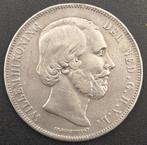 1870 Rijksdaalder Willem 3 (2), Koning Willem III, Zilver, Ophalen of Verzenden, Losse munt