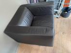 Lederen fauteuil, Huis en Inrichting, Ophalen, Gebruikt, Leer, 75 tot 100 cm