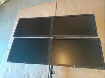 4 stuks HP 23 inch monitor op standaard, model e231, full hd beschikbaar voor biedingen