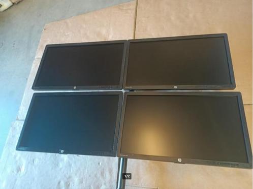 4 stuks HP 23 inch monitor op standaard, model e231, full hd, Computers en Software, Monitoren, Gebruikt, 60 Hz of minder, DisplayPort