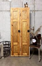 Antieke houten lockerkast, Ophalen, Landelijk antiek, 50 tot 100 cm, 150 tot 200 cm