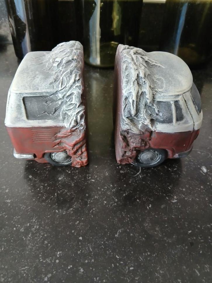 Zware stenen v w boekensteunen, Huis en Inrichting, Woonaccessoires | Overige, Zo goed als nieuw, Ophalen of Verzenden