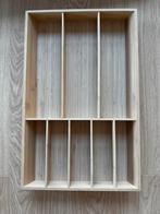Houten Bestekbak voor Lade | 32x50x5cm | Licht Bamboe, Verzenden, Zo goed als nieuw, Hout
