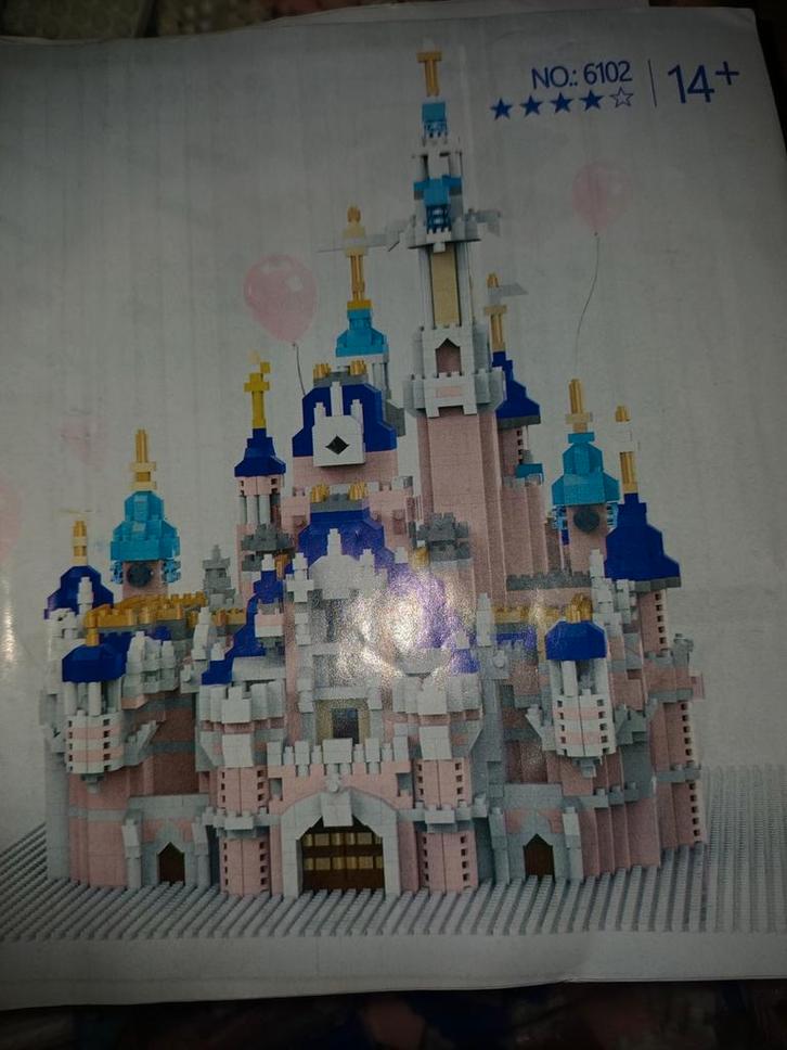 Prinsessenkasteel microbuilding - ca. 30cm, Kinderen en Baby's, Speelgoed | Bouwstenen, Nieuw, Overige merken, Ophalen of Verzenden