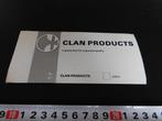 stickers CLAN PRODUCTS a guarantee for supreme quality, Verzamelen, Stickers, Ophalen, Zo goed als nieuw, Overige typen