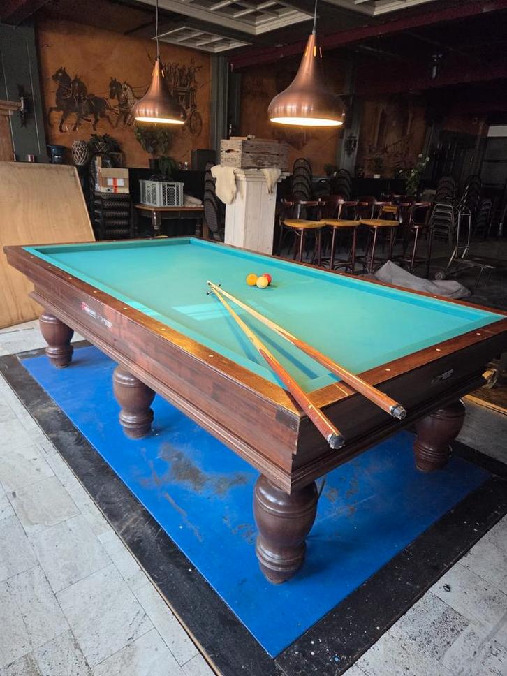 Biljarttafel met lichte waterschade, Sport en Fitness, Biljarten en Poolen, Gebruikt, Biljarttafel, Ophalen of Verzenden