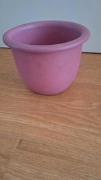 Roze aardewerk bloempot, Rond, Binnen, Ophalen of Verzenden, Zo goed als nieuw