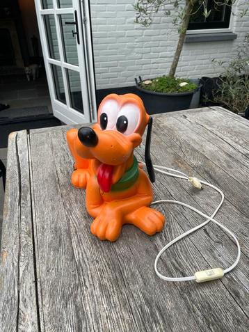 Vintage Pluto Nachtlamp Disney Lamp beschikbaar voor biedingen