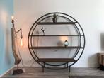 Ronde (Boeken) kast Staal en Hout, Huis en Inrichting, Kasten | Boekenkasten, Ophalen, Met plank(en), 150 tot 200 cm, Zo goed als nieuw