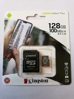 Micro SD kaart 128GB nieuw (Kingston), SD, Nieuw, Ophalen of Verzenden, 128 GB