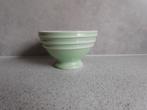 Kom 10 cm. Groen Ribbel Boch Frere Keramis BFK, Antiek en Kunst, Antiek | Servies los, Ophalen of Verzenden