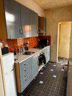 Blauw (geverfde) keuken, Huis en Inrichting, Keuken | Complete keukens, Ophalen, Gebruikt, Blauw, Enkelwandige keuken