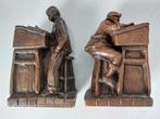 2 Zware Boekensteunen 2 personen aan lessenaar, Antiek en Kunst, Antiek | Keramiek en Aardewerk, Ophalen of Verzenden