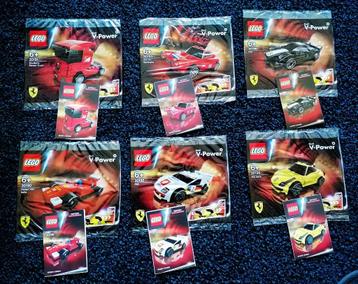 Lego Ferrari V-Power 2012 - 30190 t/m 30195. Complete serie. beschikbaar voor biedingen