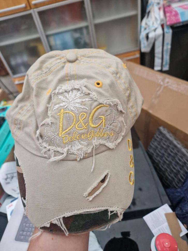Vintage D&G Pet - Distressed Look, Kleding | Dames, Hoeden en Petten, Gedragen, Pet, One size fits all, Ophalen of Verzenden