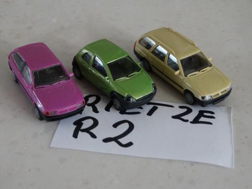 HO: set R2 : RIETZE: 3 x LUXE AUTO., Hobby en Vrije tijd, Modeltreinen | H0, Zo goed als nieuw, Brug, Tunnel of Gebouw, Gelijkstroom of Wisselstroom