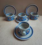 4x Vintage VEB Haldensleben DDR soepkom/schotel decor Solar, Huis en Inrichting, Keuken | Servies, Keramiek, Overige typen, Ophalen of Verzenden