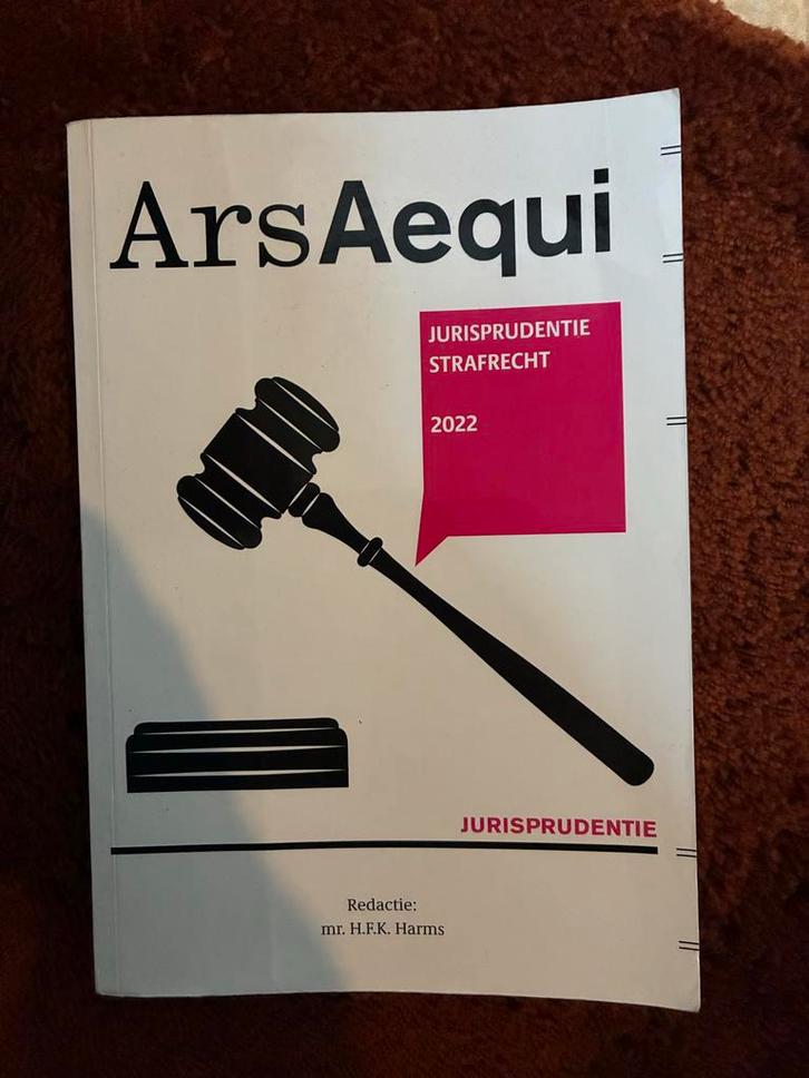 Ars Aequi Jurisprudentie Strafrecht 2022, Boeken, Studieboeken en Cursussen, Gelezen, WO, Gamma, Ophalen of Verzenden