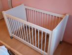 Kinder Ledikant- WIT - 68 x 131 x 86 -, Kinderen en Baby's, Kinderkamer | Bedden, Ophalen, Gebruikt, Lattenbodem, Minder dan 140 cm