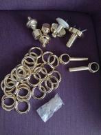 Gordijnringen blinkend goudkleur met bevestigingsmateriaal, Ophalen, Minder dan 100 cm