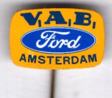 V.A.B. Ford Amsterdam blik auto speldje ( B_054 ) beschikbaar voor biedingen