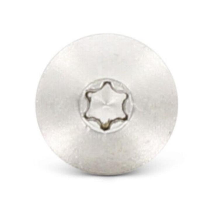 50-200 st Trespa schroeven RVS blank 5,5X45 mm gevel muur***, Tuin en Terras, Palen, Balken en Planken, Nieuw, Minder dan 180 cm
