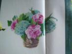 Borduurpatroon  Pioenroos  en Hortensia  nr 8381, Verzenden, Nieuw, Handborduren, Patroon