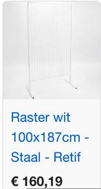 2 raster rekken, Ophalen, Nieuw