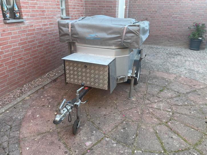 lichtgewicht bagagewagentje met daktent (totaal 280 kg), Auto diversen, Aanhangers en Bagagewagens, Ophalen