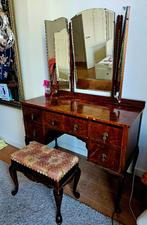 Art deco (vanity) kaptafeltje – ca. 1920–1930, Gebruikt, 50 tot 100 cm, Minder dan 100 cm, Hout