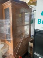Grenen buffetkast met glazen deuren, Huis en Inrichting, Kasten | Vitrinekasten, Gebruikt, 100 tot 150 cm, Ophalen of Verzenden