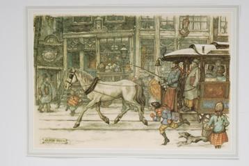 Paardentram in de winter - Anton Pieck beschikbaar voor biedingen